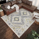Indoor/Outdoor Marbella MB1 Grey Machine Washable 3' x 5' Rug