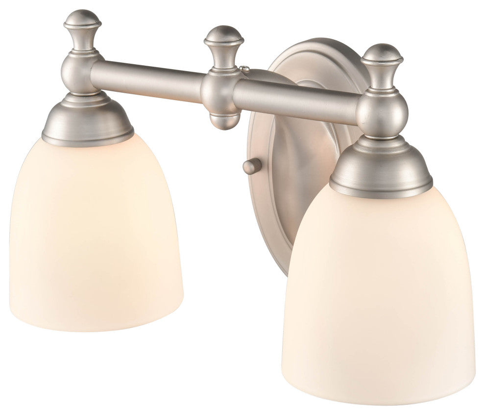 2 Light 13" Satin Nickel Vanity Light