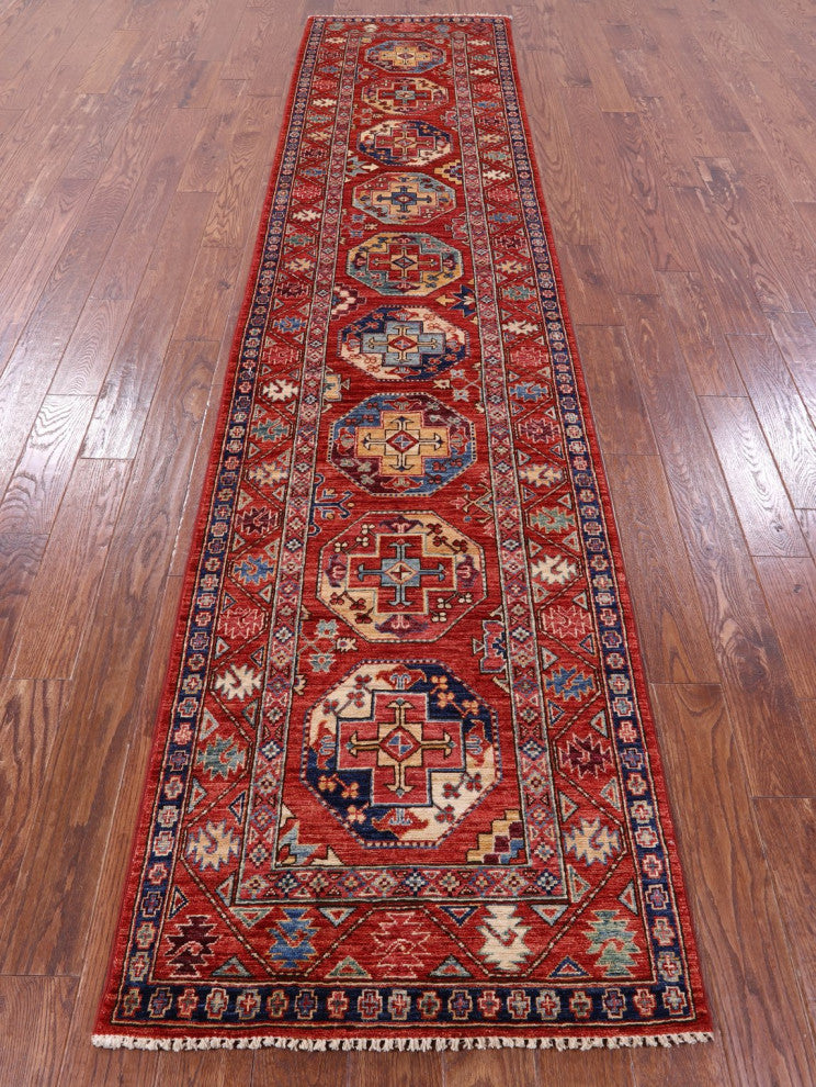 2' 9" X 12' 6" Bokhara Handmade Runner Rug Q10893