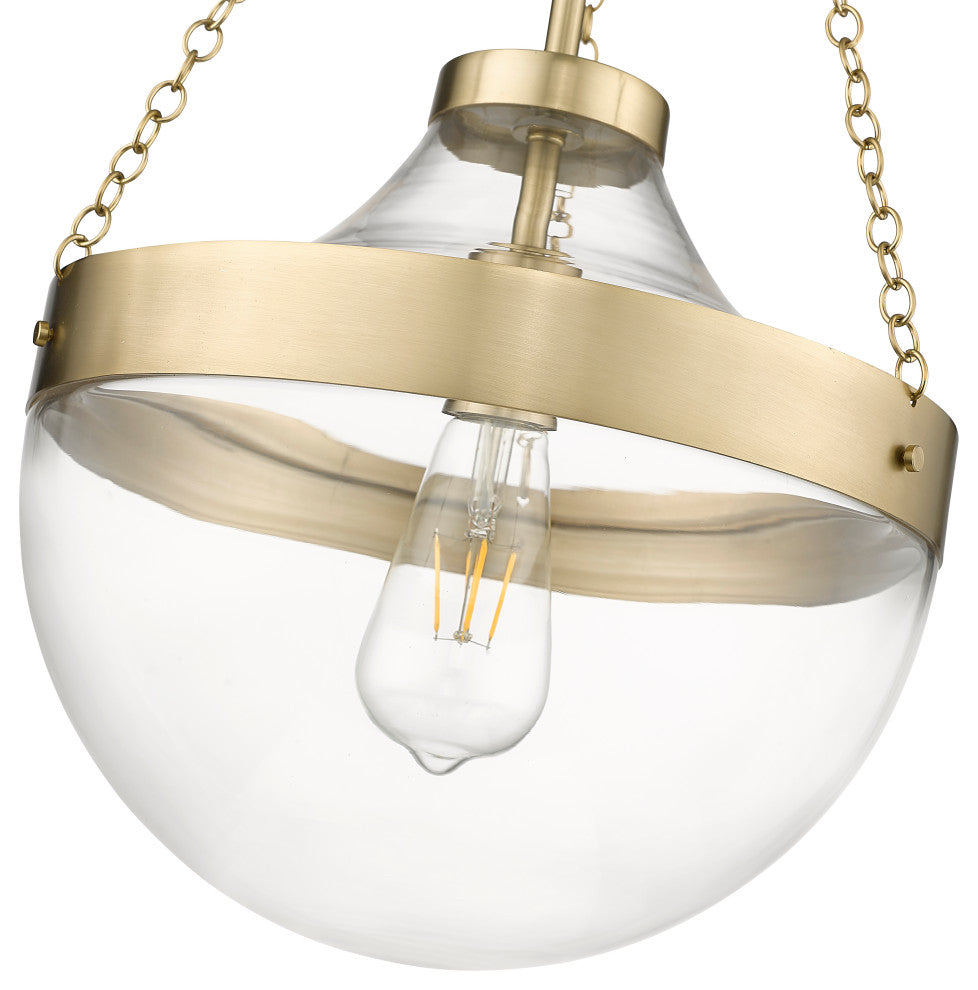 Clarra 1 Light 12 in. Modern Gold Pendant