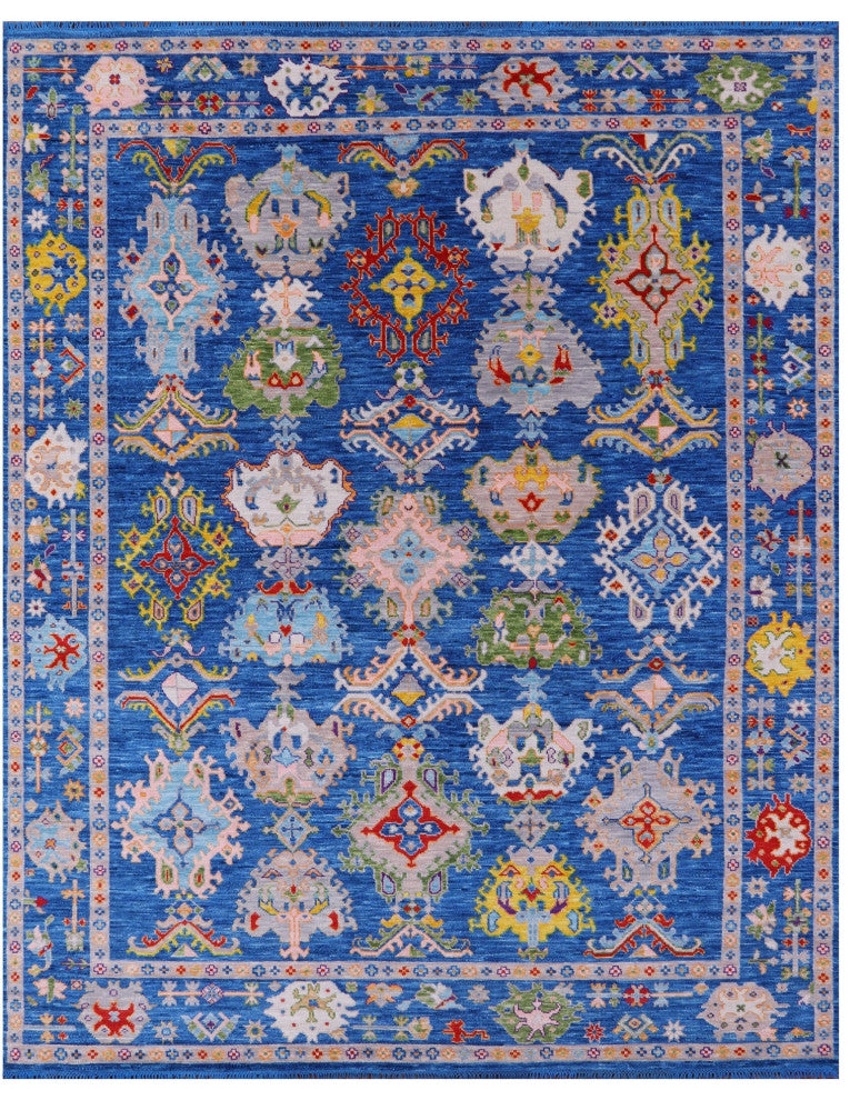 Turkish Oushak Handmade Wool Rug 9' 4" X 12' 2" - Q14940