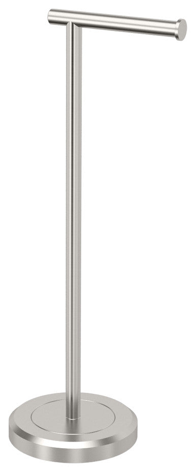 Latitude II Freestanding Toilet Paper Holder, Satin Nickel, Single