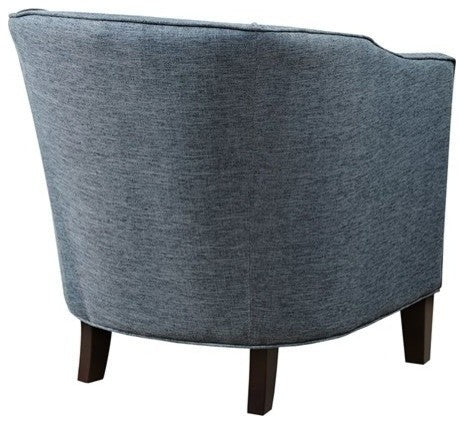 Madison Park Fremont Barrel Arm Chair, Blue, Slate Blue