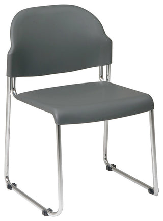 4 Pack Stack Chair With Plastic Seat and Back