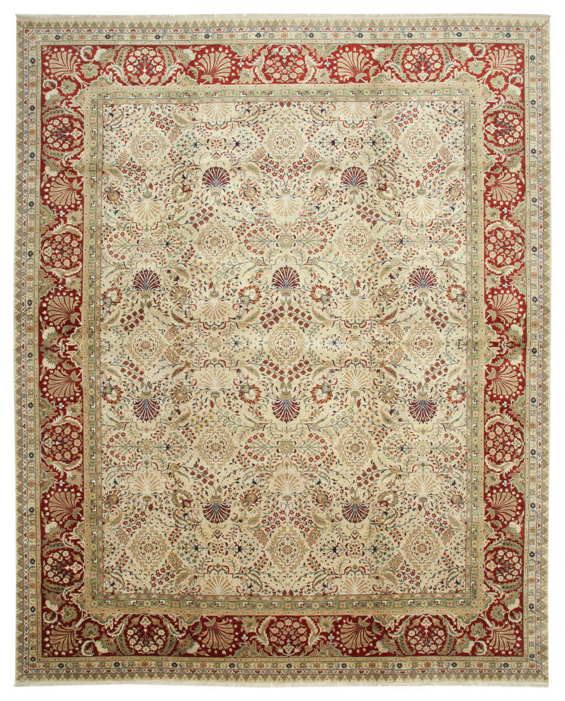 Rug N Carpet - Hand-Knotted Oriental 12' 1" x 15' 1" Large Oushak Area Rug