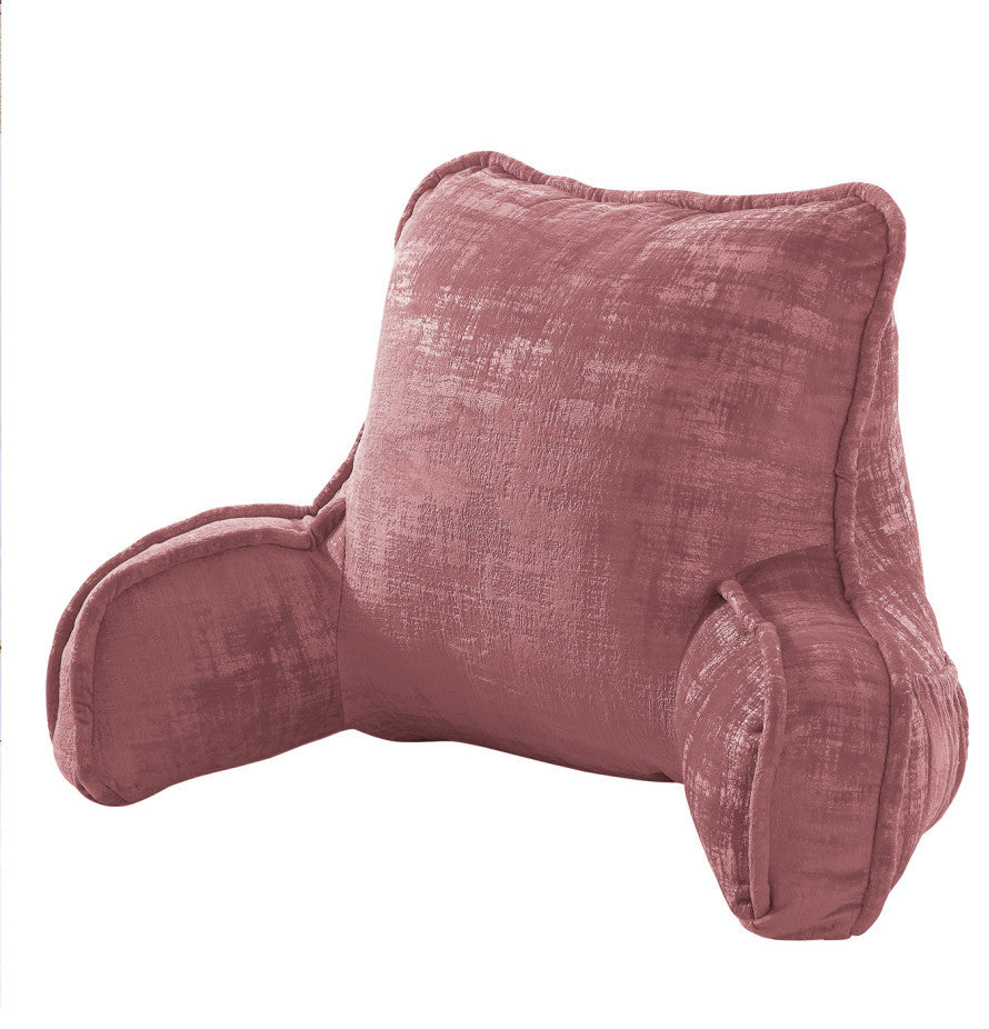 Textured Velvet DIY Bed Rest Cover and Inserts, Withered Rose, 20"x18"x17"