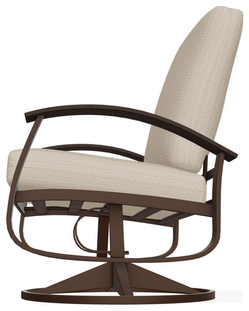 Belle Isle Cushion Outdoor Swivel Rocker, Bliss Sand/Kona
