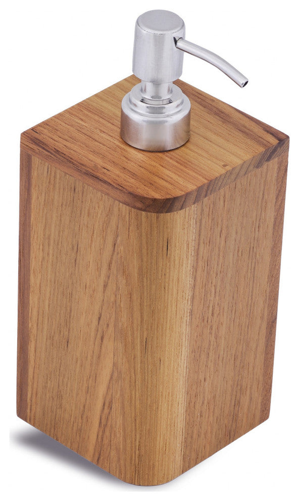 Designer Genuine Teak Soap Dispenser