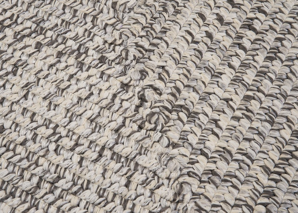 Corsica CC19 Silver Shimmer Indoor/Outdoor Area Rug, Square 10'x10'
