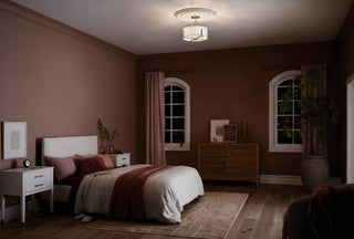 Malen 4 Light Semi Flush Light, Champagne Bronze