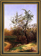 David Johnson Pear Blossoms Framed Premium Canvas Print, 16"x24"