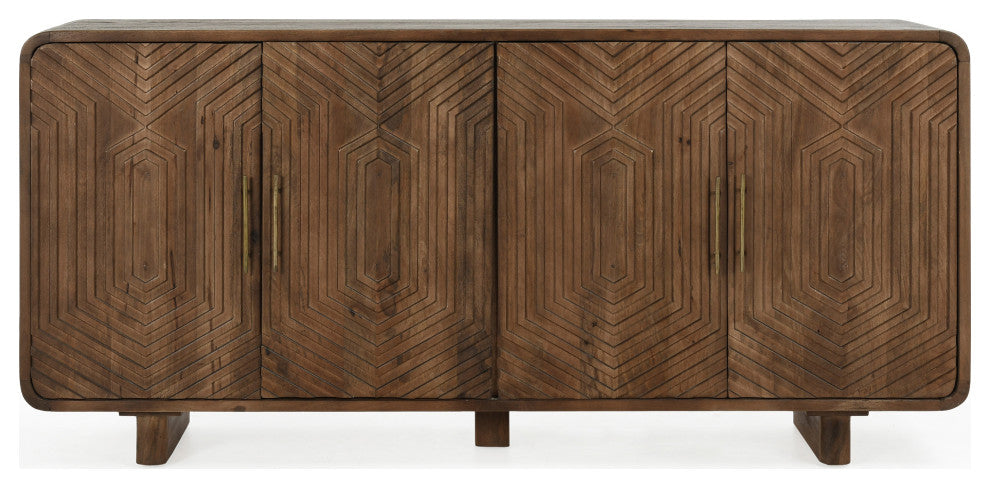 Holmes Four Door Mango Wood Sideboard by Kosas Home