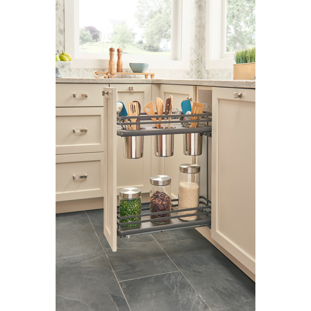 Two-Tier Utensil Pull Out Organizers With Soft Close