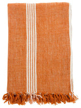 Marker Stripe Throw, 50"x70", Orange