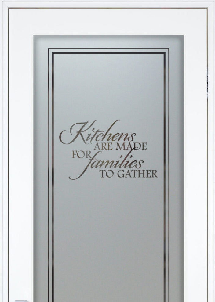 Pantry Door - Family Kitchen - Primed - 24" x 84" - Knob on Right - Push Open