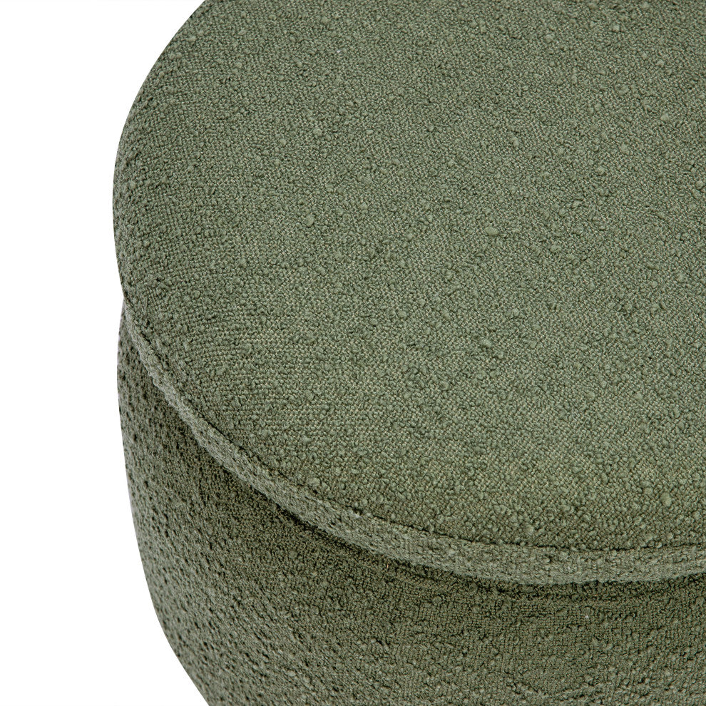 Enoki Storage Ottoman, Boucle, Olive Boucle