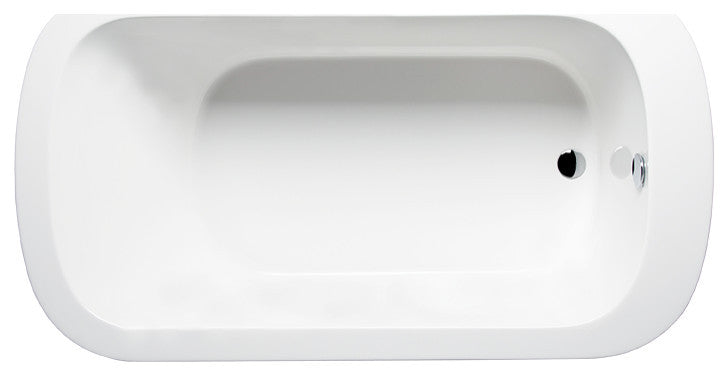 Malibu Bells Rectangle Combination Whirlpool and Air Bathtub 60x32x22 White
