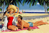 "Sun Protection" Painting Print on Wrapped Canvas