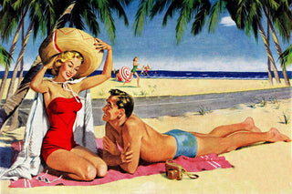 "Sun Protection" Painting Print on Wrapped Canvas