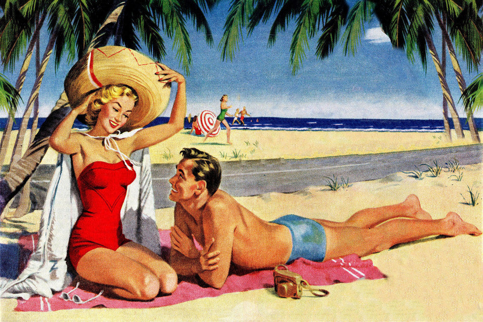 "Sun Protection" Painting Print on Wrapped Canvas