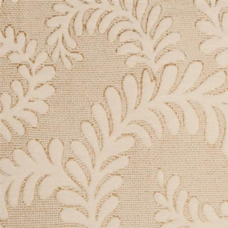 Pillow Decor - Brackendale Ferns Cream Rectangular Throw Pillow
