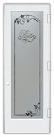 Pantry Door - Grape Ivy Melany - Primed - 24" x 84" - Knob on Left - Push Open