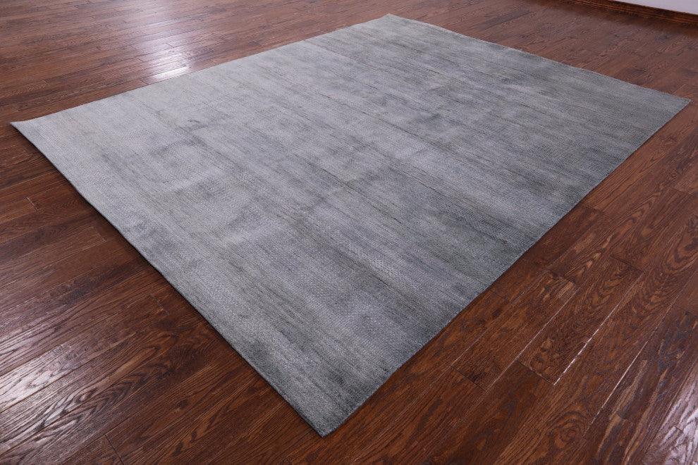 Savannah Grass Handmade Wool and Silk Rug 8' 0" X 10' 0" Q11431