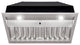30" Insert/Built-in Stainless Steel Range Hood, Dimmable, 3-Speeds 600CFM, Cool White