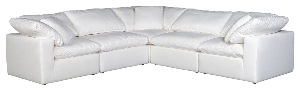 Terra Condo Classic L Modular Sectional Livesmart Fabric Cream