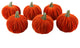 S/6 Orange Velvet Pumpkins In Box(Sm)