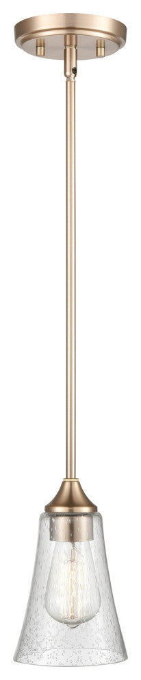 Natalie Collection 1 Light 5 in. Modern Gold Pendant
