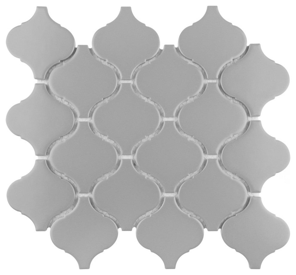 Metro Lantern Matte Light Grey Porcelain Floor and Wall Tile