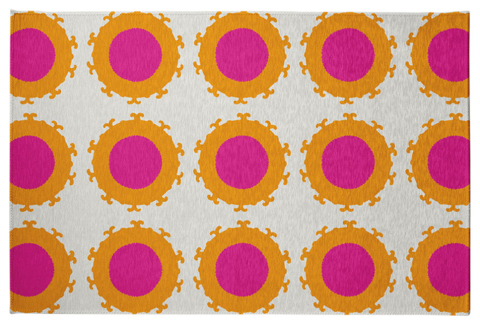 Pan Bubbles Spring Chenille Rug, Orchid, 4'x6'