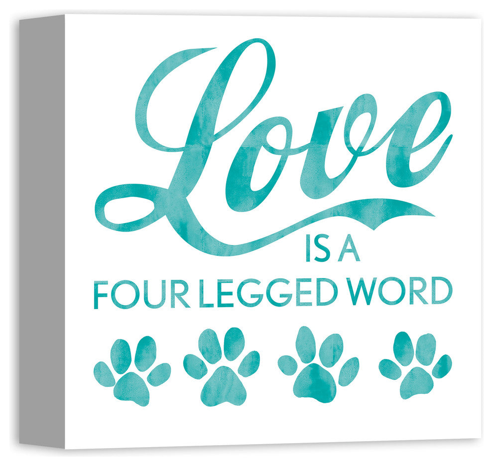 Designs Direct Four Legged Love 12x12 Canvas Wall Art