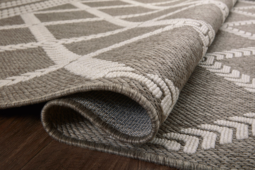 Loloi II In/Out Rainier Area Rug, Natural / Ivory, 9'-2" X 12'-2"