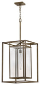 Hinkley Max 1-Light Large Hanging Lantern 2592BU-LL, Burnished Bronze