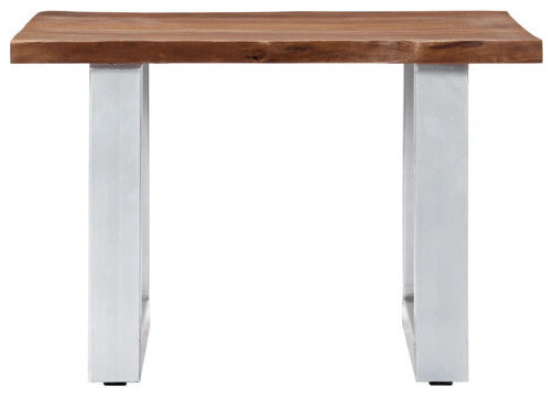 vidaXL Coffee Table End Table with Live Edges for Living Room Solid Wood Acacia