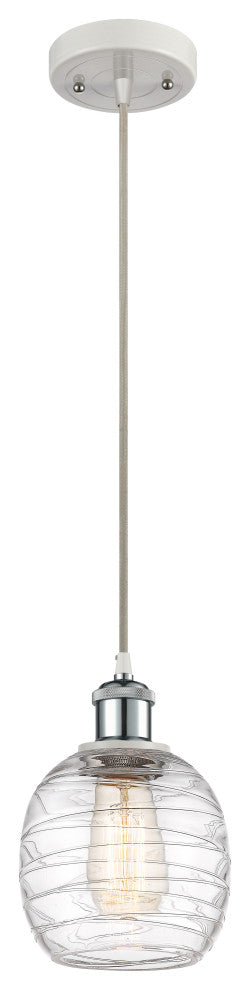 Innovations 516-1P-WPC-G1013 1-Light Mini Pendant White and Polished Chrome