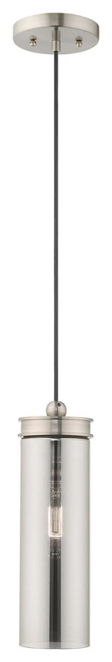 Livex Lighting Brushed Nickel 1-Light Mini Pendant