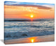 "Beautiful Sunrise Over The Horizon." Modern Beach Wall Art, 20"x12"