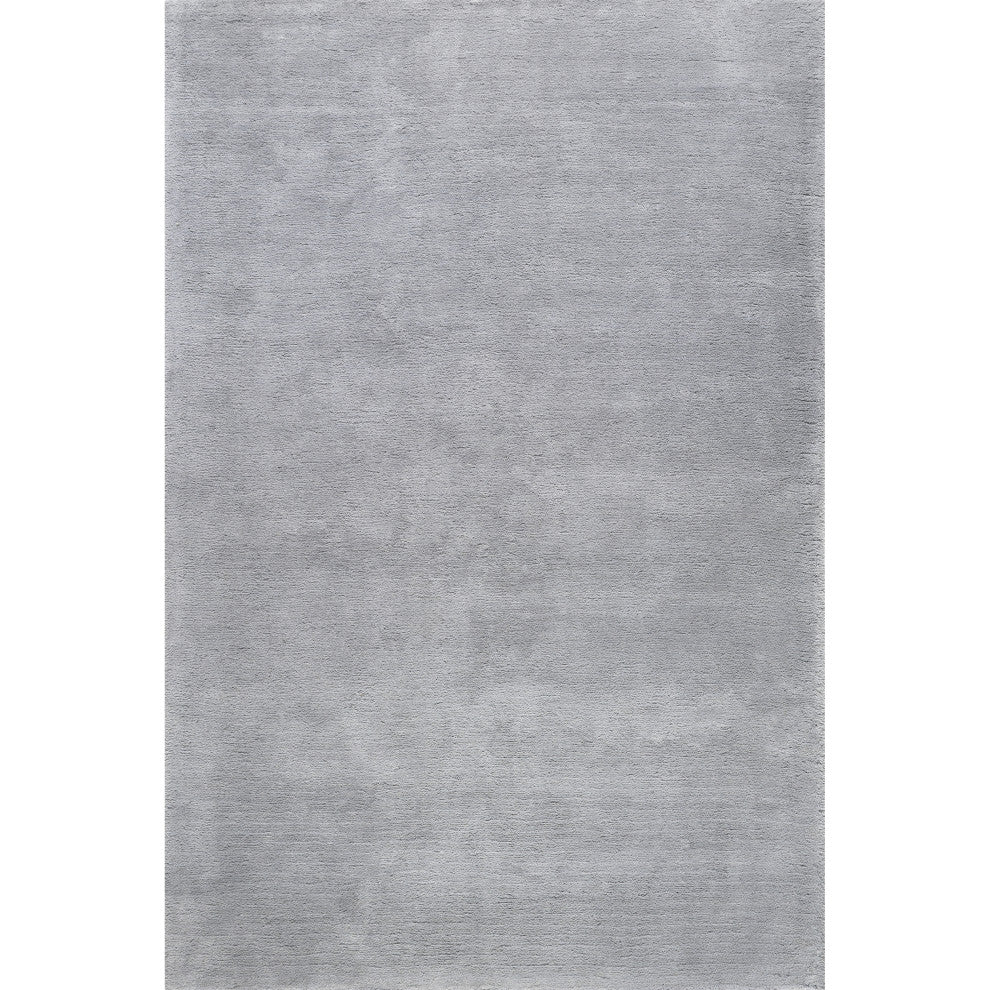 Gaia New Zealand Wool Shag Area Rug, Grey 6' x 9'