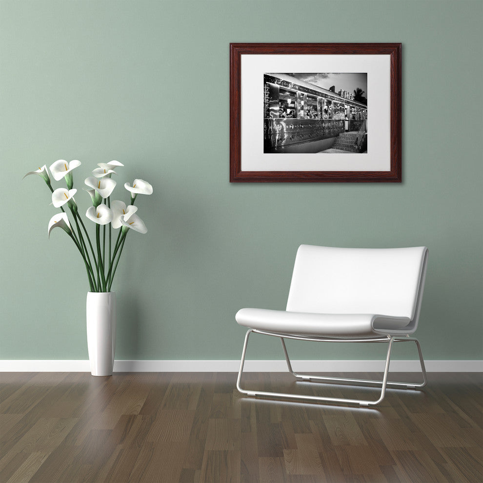 Philippe Hugonnard ''US Diner'' Matted Framed Art, 16x20