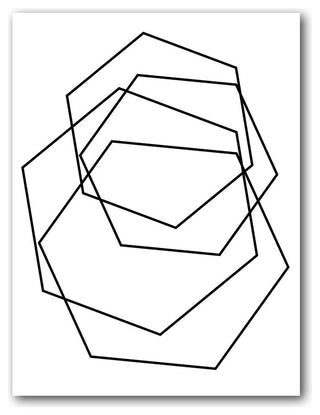 Wall Decor 'Gilt Mod III-W' in ArtPlexi, 16"x12"