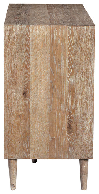 Side view of cabinet on white background