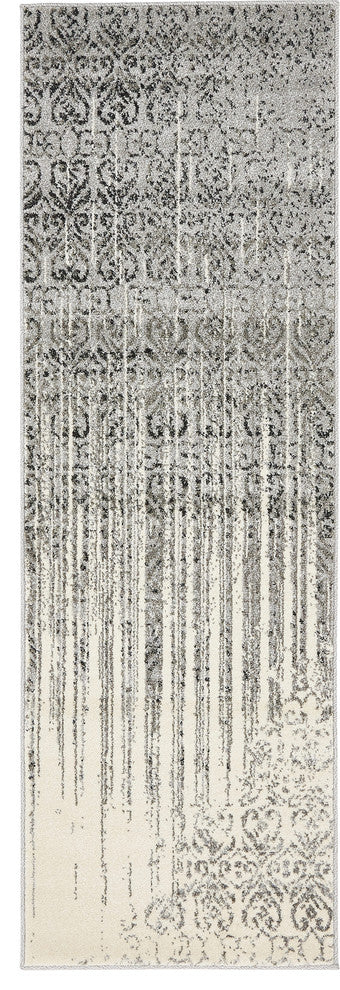 Unique Loom Gray Del Mar Jennifer 2' 0 x 6' 0 Runner Rug
