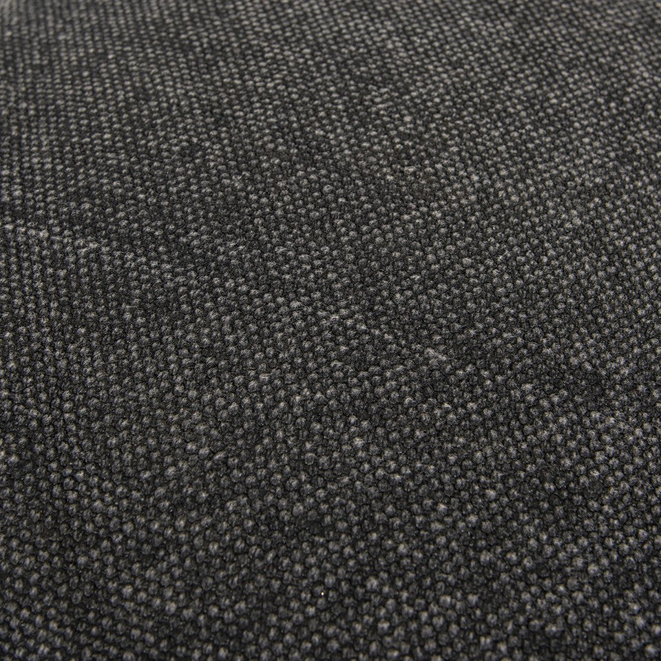 Black Solid Reversible Cotton Velvet Throw Pillow