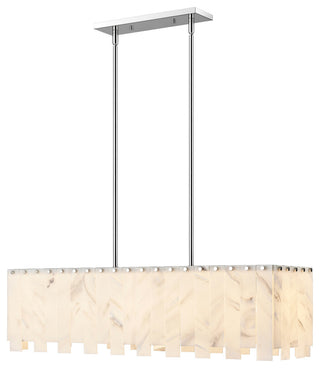 Zlite 345-40L-PN 5-Light Island, Alabaster