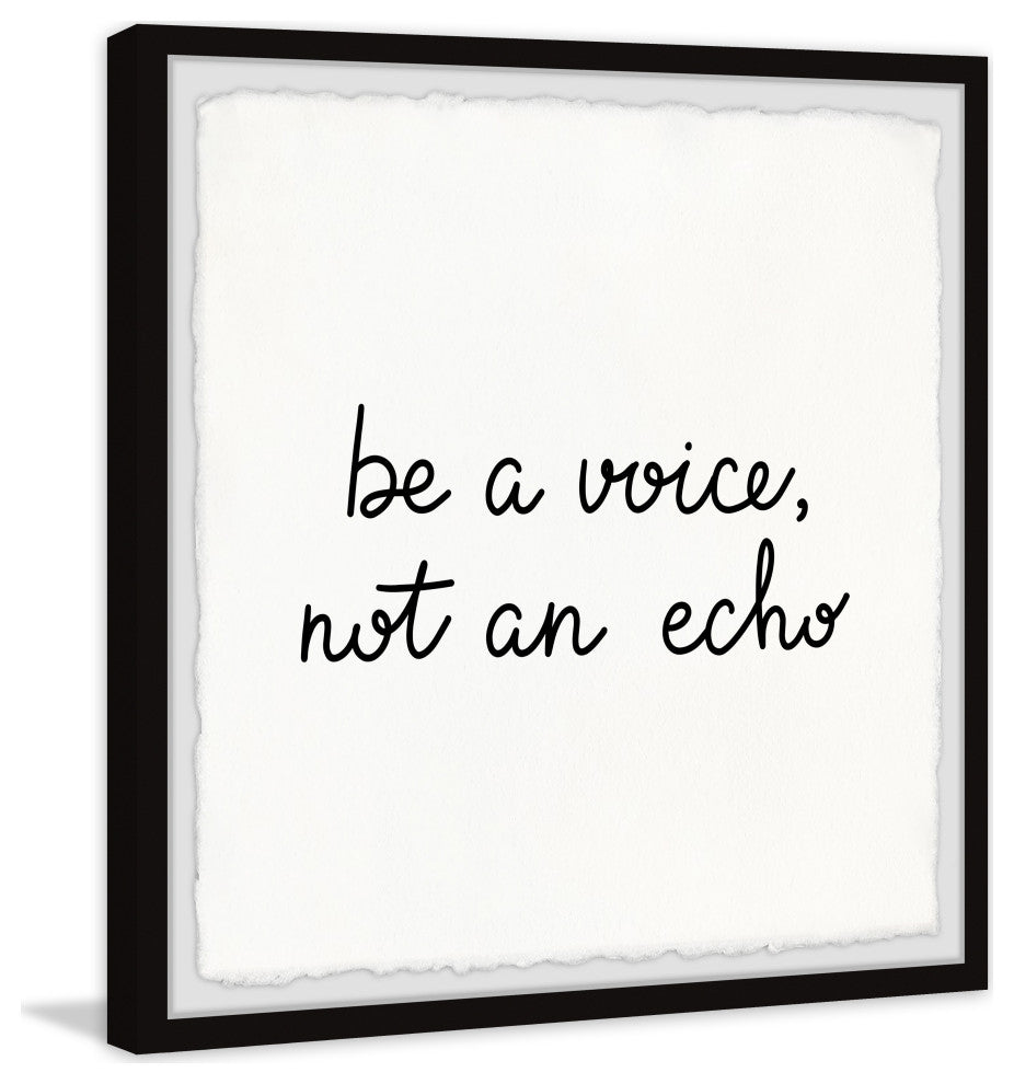 "Not an Echo" Framed Painting Print, 32x32