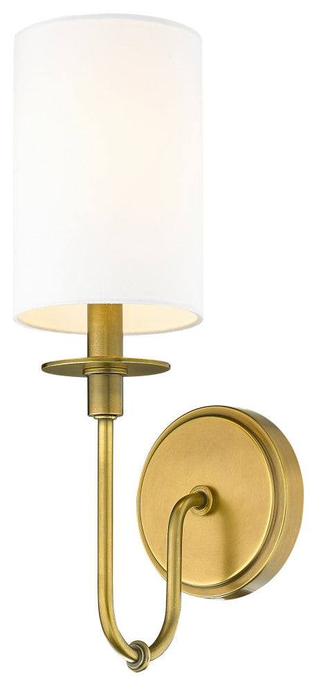 Zlite 809-1S-RB-WH 1-Light Wall Sconce, White