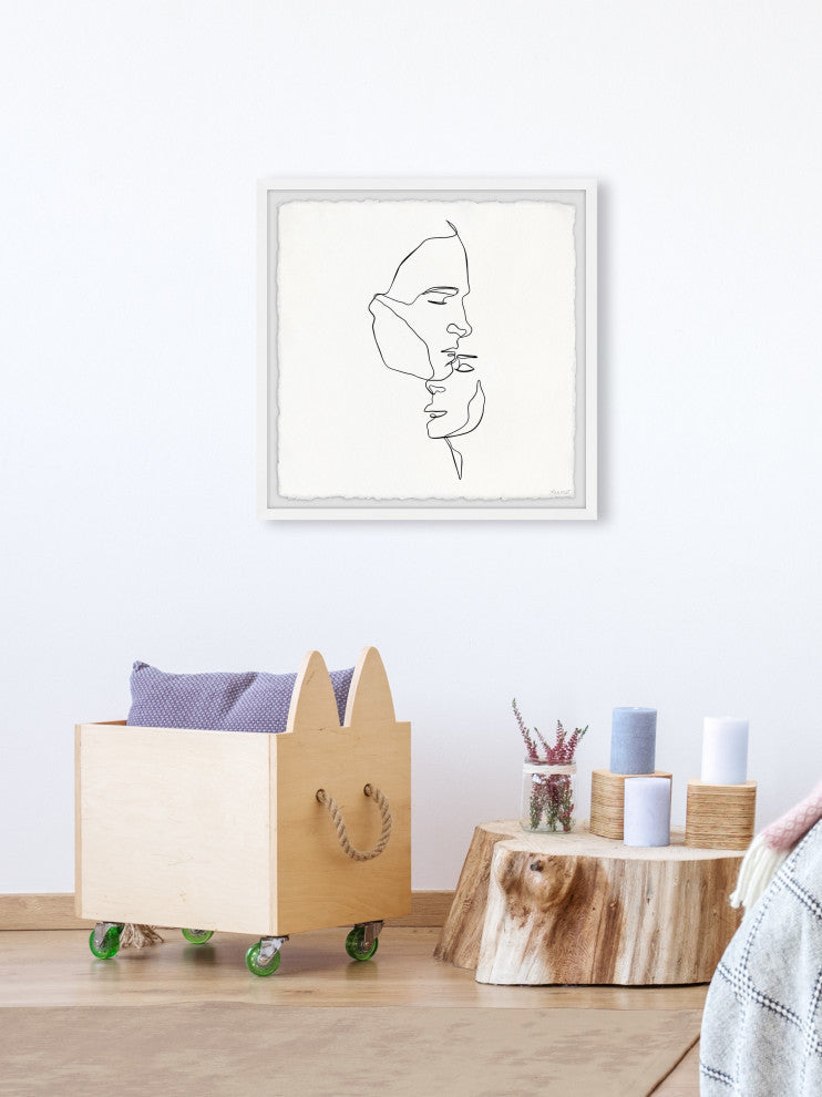 "Warm Embrace" Framed Painting Print, 18x18